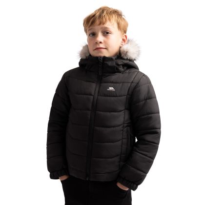 Boys Padded Casual Jacket Belcrest in Black