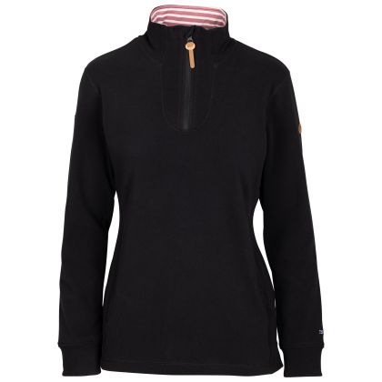 Womens Fleece  Big Heart In Black
