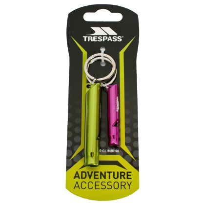 Trespass Keyring Whistle Set Aluminium in Assorted
