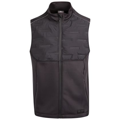 Trespass Men's Active Hybrid Gilet Bolflick in BLACK, Front view on mannequin