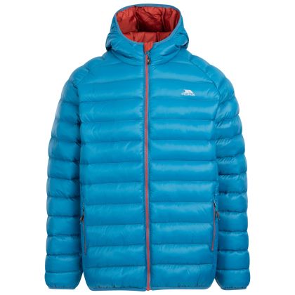 Men s Padded Jacket Bosten in BLACK _ NAVY BLUE, Front view on mannequin