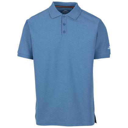 Mens Casual Polo Shirt Brave in DENIM BLUE, Front view on mannequin