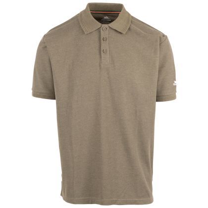 Mens Casual Polo Shirt Brave in HERB, Front view on mannequin