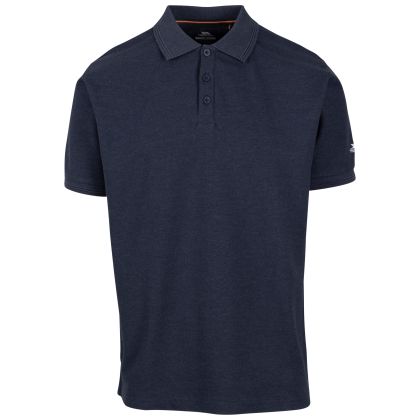 Mens Casual Polo Shirt Brave in NAVY, Front view on mannequin