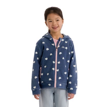 Girls Printed Fleece Breigh in Bluetone
