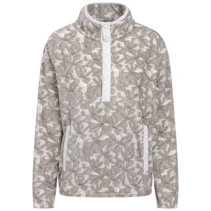 Womens Printed Microfleece Breker in Greystone
