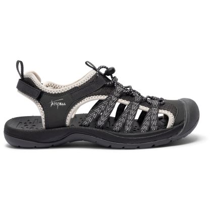 Womens Protective Drawstring Walking Sandals Brontie in Charcoal
