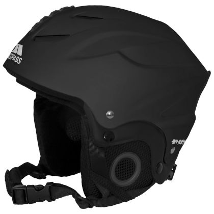 Trespass Kids Black Ski Helmet in Black Burlin