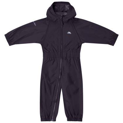 Trespass Babies Unisex Rain Suit Button in Dark Grey