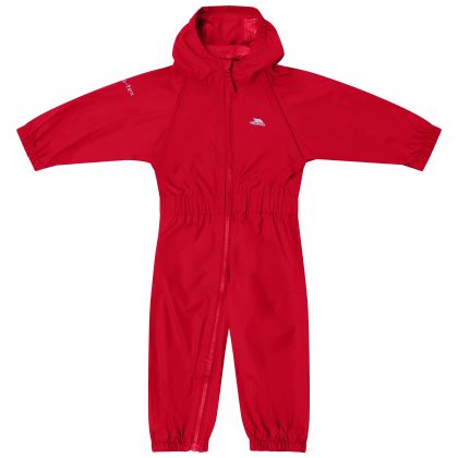 Trespass Babies Rain Suit Button in Red