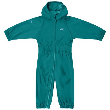 Trespass Babies Unisex Rain Suit Buttonin Teal