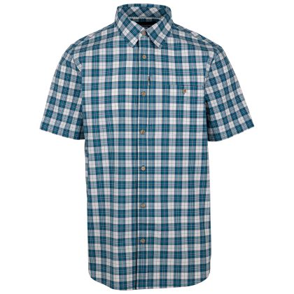 Mens Casual Shirt Calcutt in BLUE CHECK, Front view on mannequin