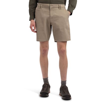 Mens Casual Stretch Shorts Camowen in BAMBOO, Front view on mannequin