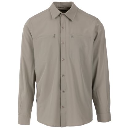 Mens Casual Shirt Cargan in Bamboo, Front view on mannequin