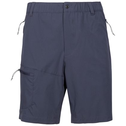 Mens Walking Shorts Carlby in DARK FLINT, Front view on mannequin