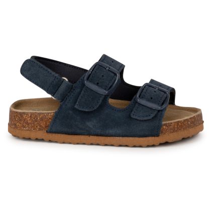 Kids Walking Sandals Chiron In Navy, Front view of footwear