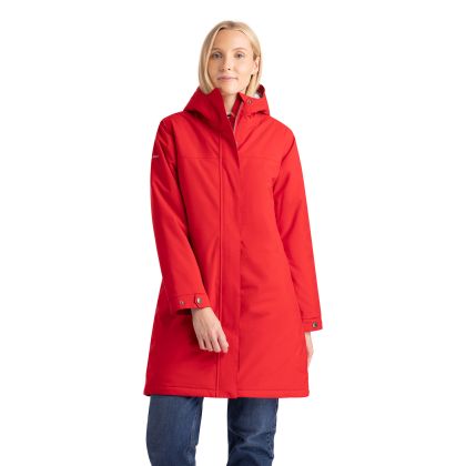 Womens Hooded Rain Jacket Claudel in Red