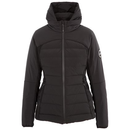 Women's Down Jacket Clientella in BLACK, Front view on mannequin
