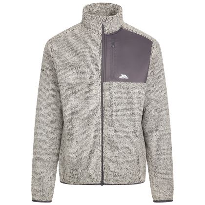 Mens Fleece Jacket Cochrane in Grey Marl