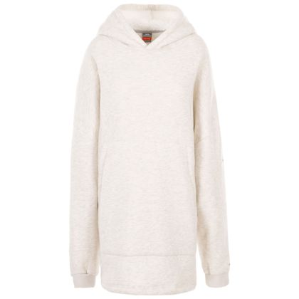 Adults Cosy Wearable Blanket Oversized Fleece Hoodie in Grey, Front view on mannequin