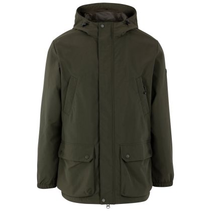 Mens Casual Jacket Cutsdean in DARK VINE, Front view on mannequin