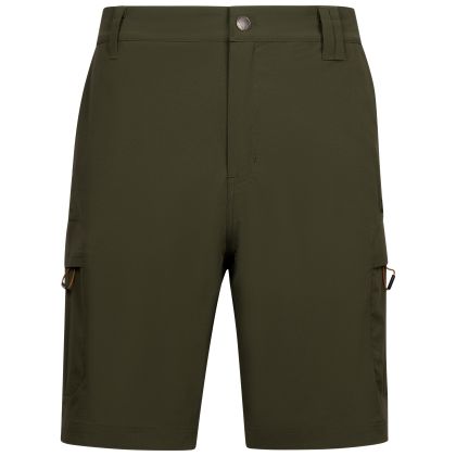 Mens Walking Shorts Dalham in Dark Vine, Front view on mannequin