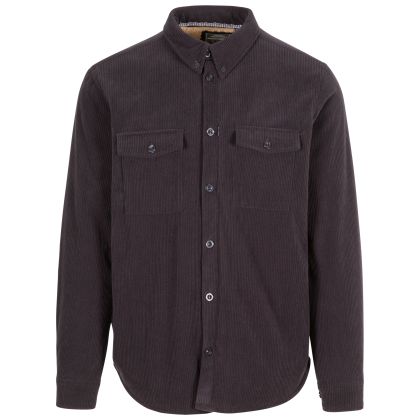 TrespassMen's Casual Shirt Dattin in DARK GREY, Front view on mannequin