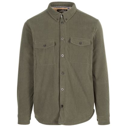 Trespass Men's Casual Shirt Dattin in IVY, Front view on mannequin