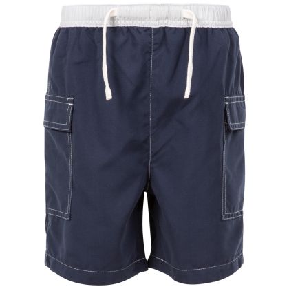 Trespass Kids' Shorts Depths in NAVY, Front view on mannequin