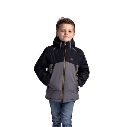 Men's Waterproof Jacket Discover in Storm Grey, Front view on mannequin