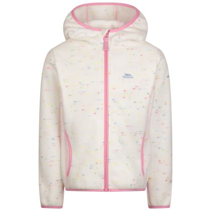 Kids Hooded Fleece Durness In White