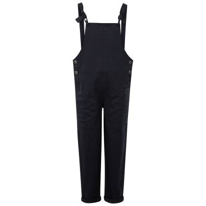 Trespass Kids' Unisex Dungarees Earnest in NAVY, Front view on mannequin