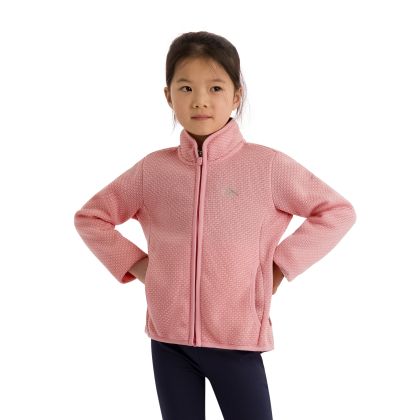 Kids Textured Fleece Ellbar in Baby Pink