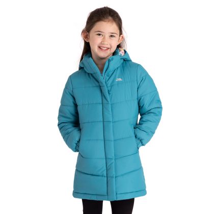 Girls Casual Jacket With Detachable Hood Ellster in Light Teal