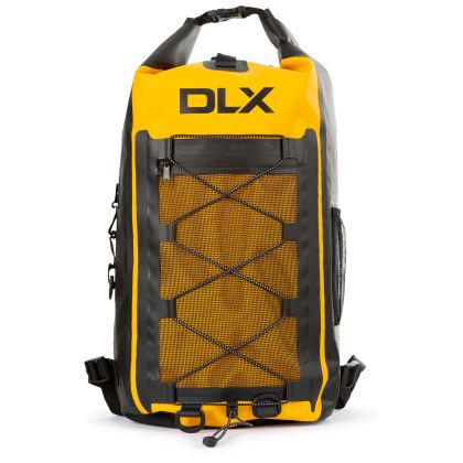 Trespass DLX Waterproof Rucksack Eredine in YELLOW, Front view
