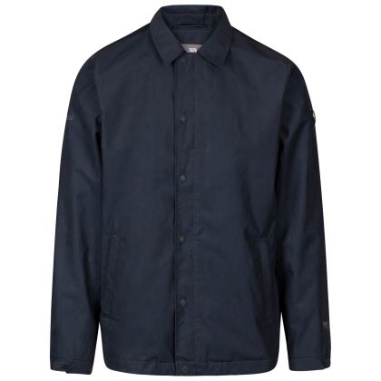 Mens Water Resistant Jacket TP50  Fawler In Dark Flint, Front view on mannequin