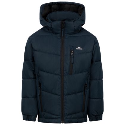 Boys Padded Jacket Figo in NAVY, Front view on mannequin