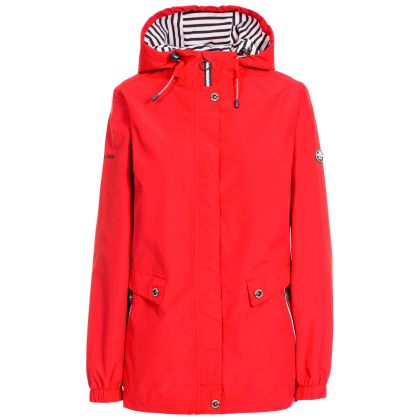 Womens Waterproof Jacket With Hood Flourish C in Hibiscus