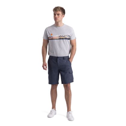 Mens Adventure Shorts Formil In Dark Flint Marl, Front view on mannequin
