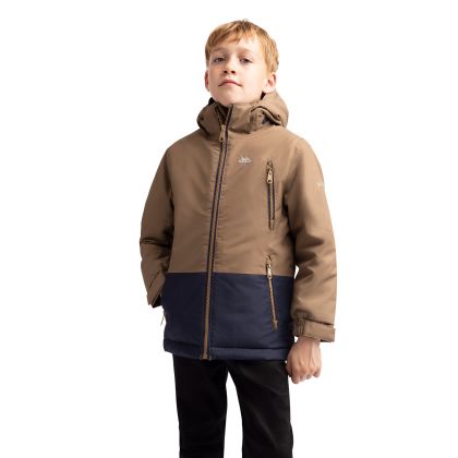 Boys Padded Waterproof Jacket Franzz in Brownie