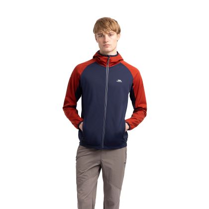 Trespass Men's Active Jacket TP75 Furst in NAVY, Front view on mannequin