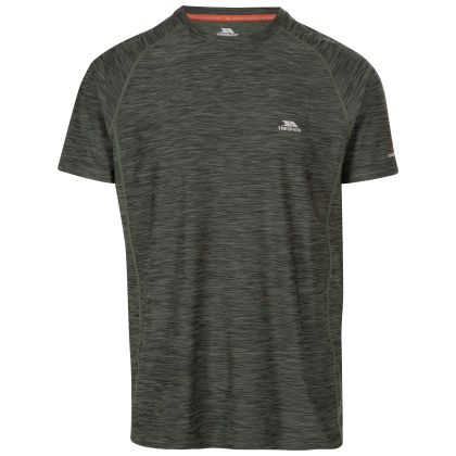 Mens Active Top TP75 Gaffney in Ivy marl, Front view on mannequin