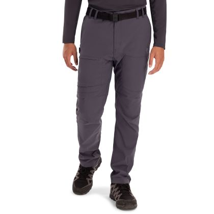 Mens Walking Trousers Garsdale B in Flint, Front view on mannequin