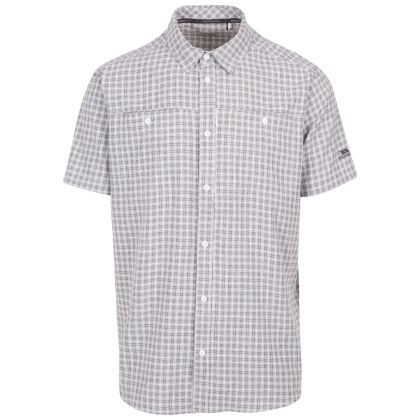 Trespass Men's Casual Shirt Gilcrux in WHITE, Front view on mannequin