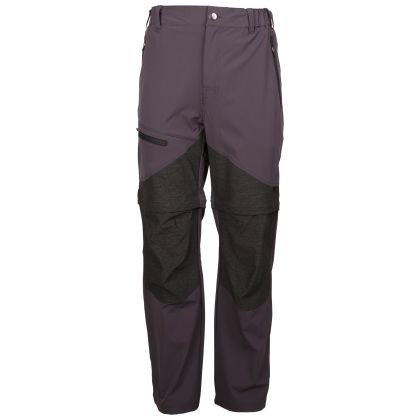 Trespass Men's Walking Trousers Gratwich in DARK GREY, Front view on mannequin
