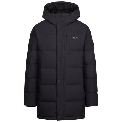 Dlx Mens Down Jacket Griffin in DARK GREY, Front view on mannequin