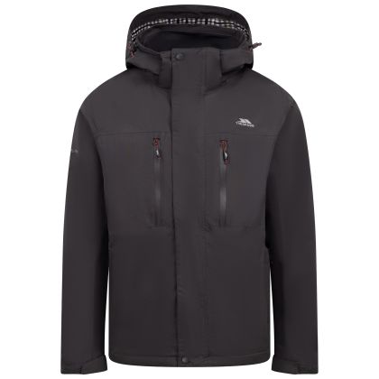 Mens Storm Flap Waterproof Jacket Griminish in Dark Grey