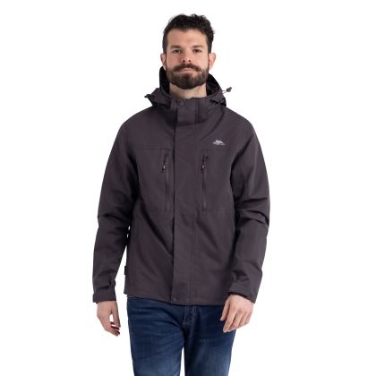 Mens Storm Flap Waterproof Jacket Griminish in Dark Grey