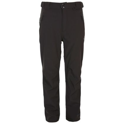 Hemic Men's Water Resistant Softshell Trousers in Black, Front view on model