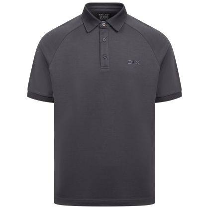 DLX Mens Quick Dry Polo Shirt Hewson in Dark Grey